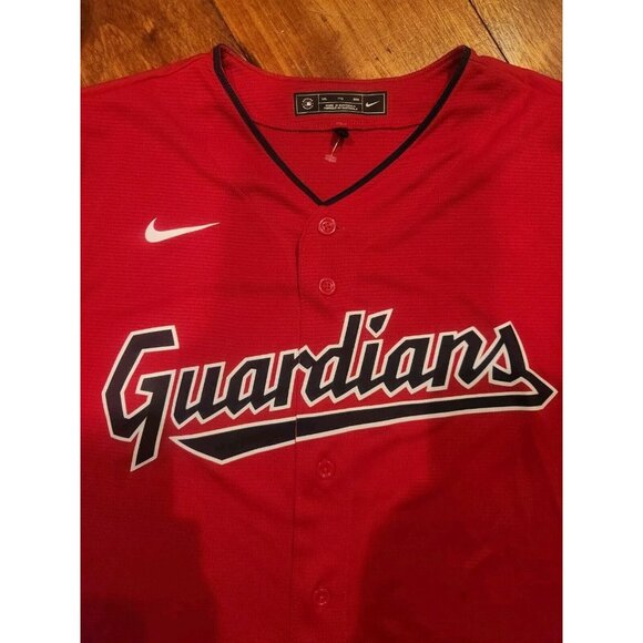 Nike Engineered Authentic Cleveland Guardians Baseball Red Jersey Men’s XXL Nwot - Picture 3 of 5